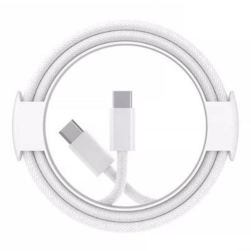 Cable de carga rápida trenzado tipo C a tipo C de 100 W