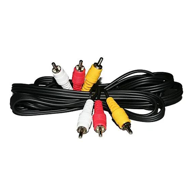 Cable divisor de audio auxiliar a doble RCA de 3,5 mm chapado en oro