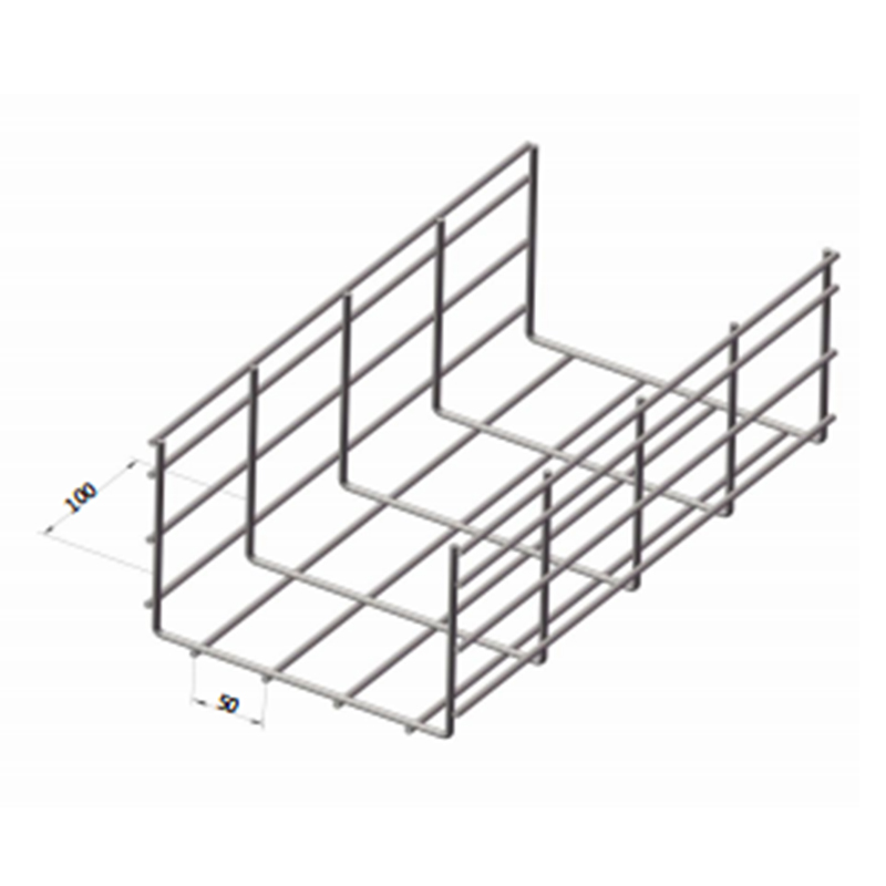 Bandeja para cables de malla de alambre - Serie de 150 mm de altura