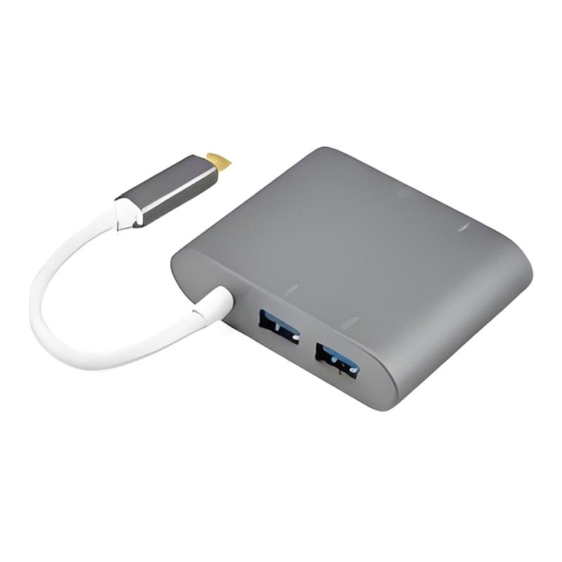 USB 3.1 Tipo-C a USB 3.0X2+MicroSD+SD/MMC+PD Cargando A