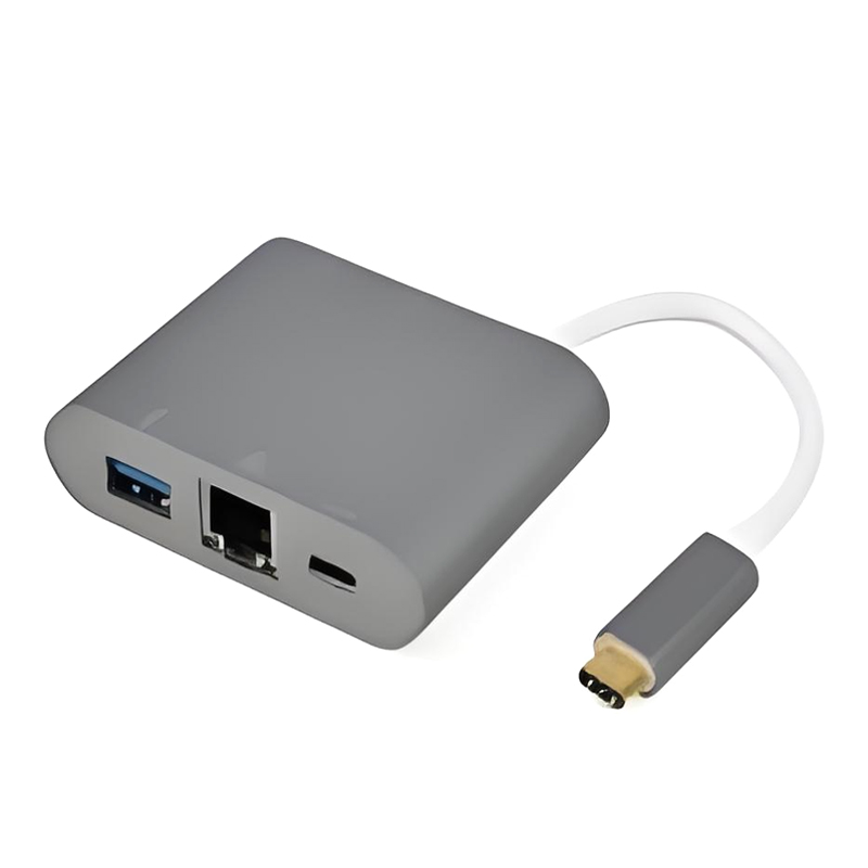 USB 3.1 Tipo-C a USB 3.0X2+MicroSD+SD/MMC+PD Cargando A